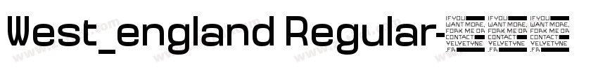 West_england Regular字体转换